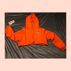 🧡Orange Cropped Hoodie🧡